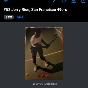 Jerry Rice tennis card